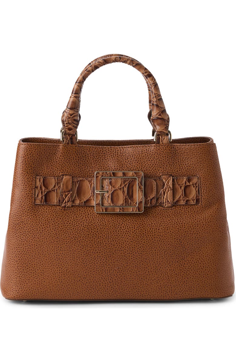 Brahmin Small Denise Leather Satchel, Main, color,