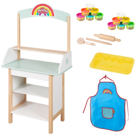 Playdoh Ice Cream Stand Play Center With 12 Containers 
Wooden Tools, Age 3+