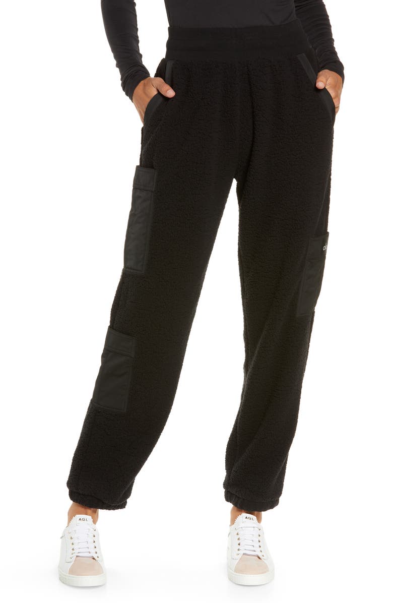 Alo High Waist Fleece Sweatpants, Main, color,
