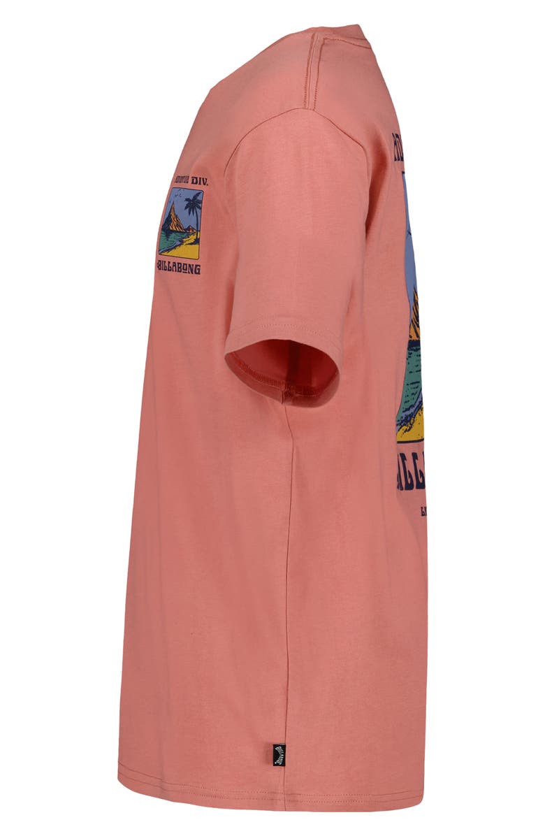Billabong Kids' Post Cards Cotton Graphic T-Shirt, Alternate, color, Dusty Rose