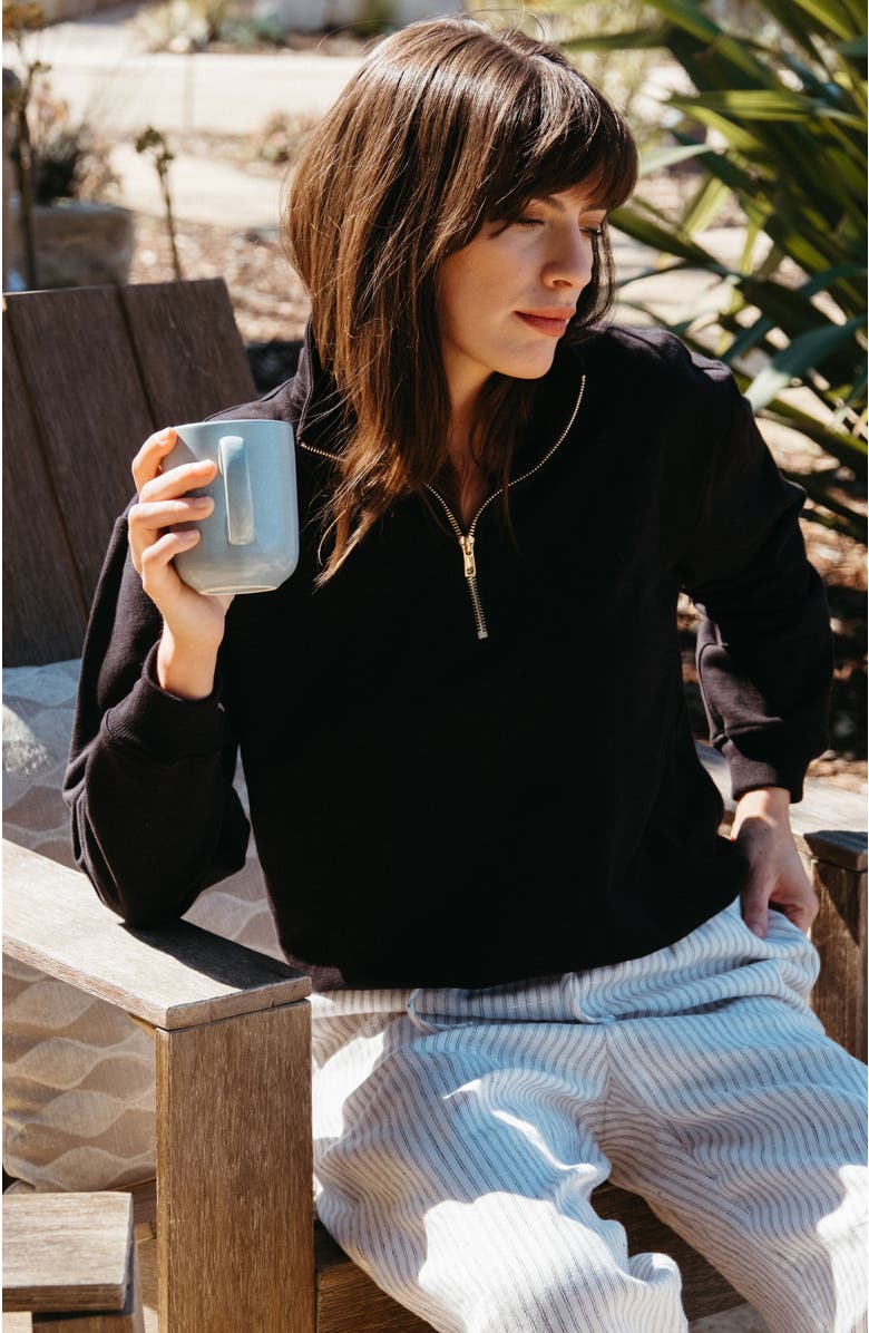 Whimsy + Row Diana Pullover, Alternate, color, Black