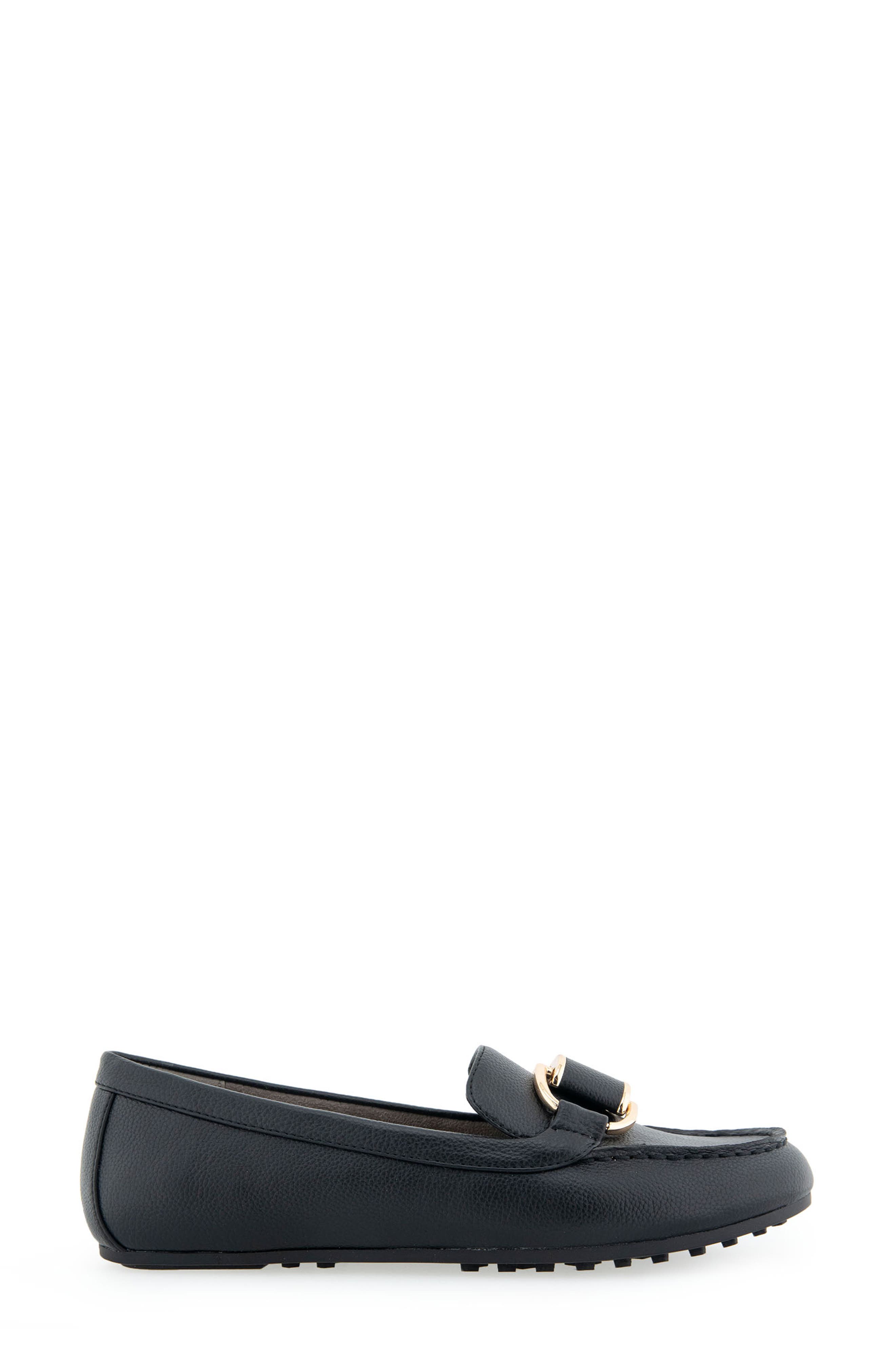 Aerosoles Denver Buckle Loafer, Alternate, color, Black Pu