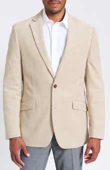 SAVILE ROW CO Tan Waffle Corduroy Blazer