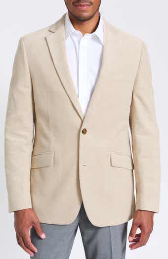 SAVILE ROW CO Tan Waffle Corduroy Blazer