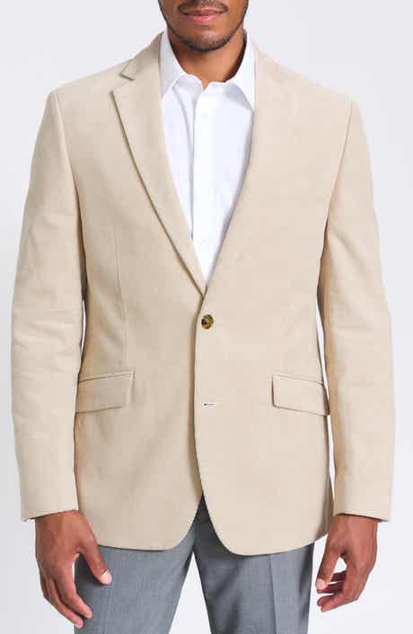 SAVILE ROW CO Tan Waffle Corduroy Blazer
