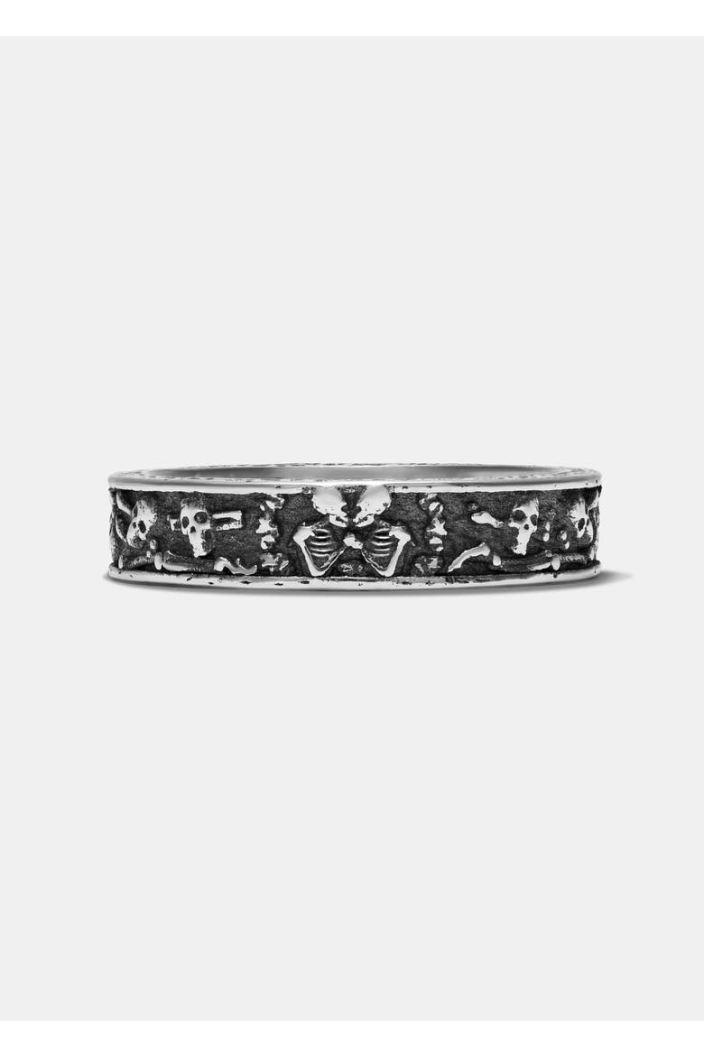 Amorata Thin Sterling Silver Ring, Alternate, color, Silver