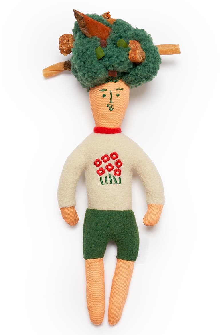 Flower Hooman Nosework Toy, Alternate, color, GREEN