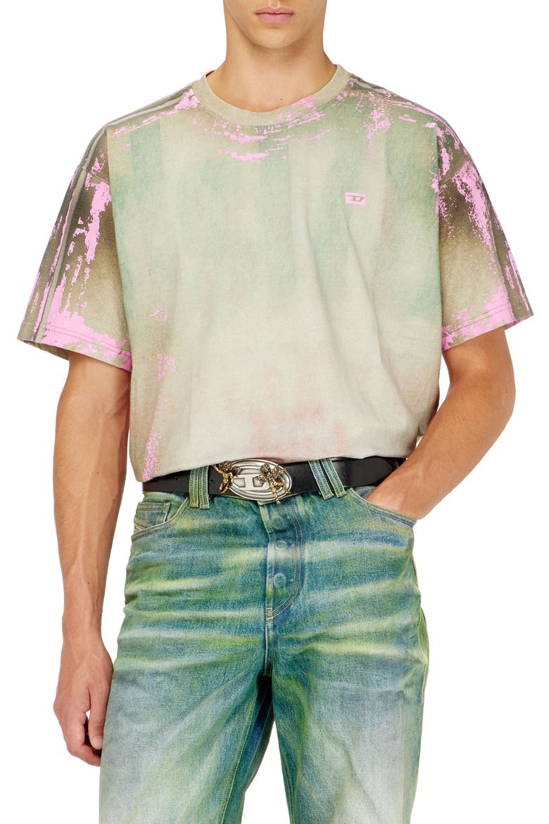 T-Filmy Crewneck Stretch Cotton T-Shirt, Main, color, PINK
