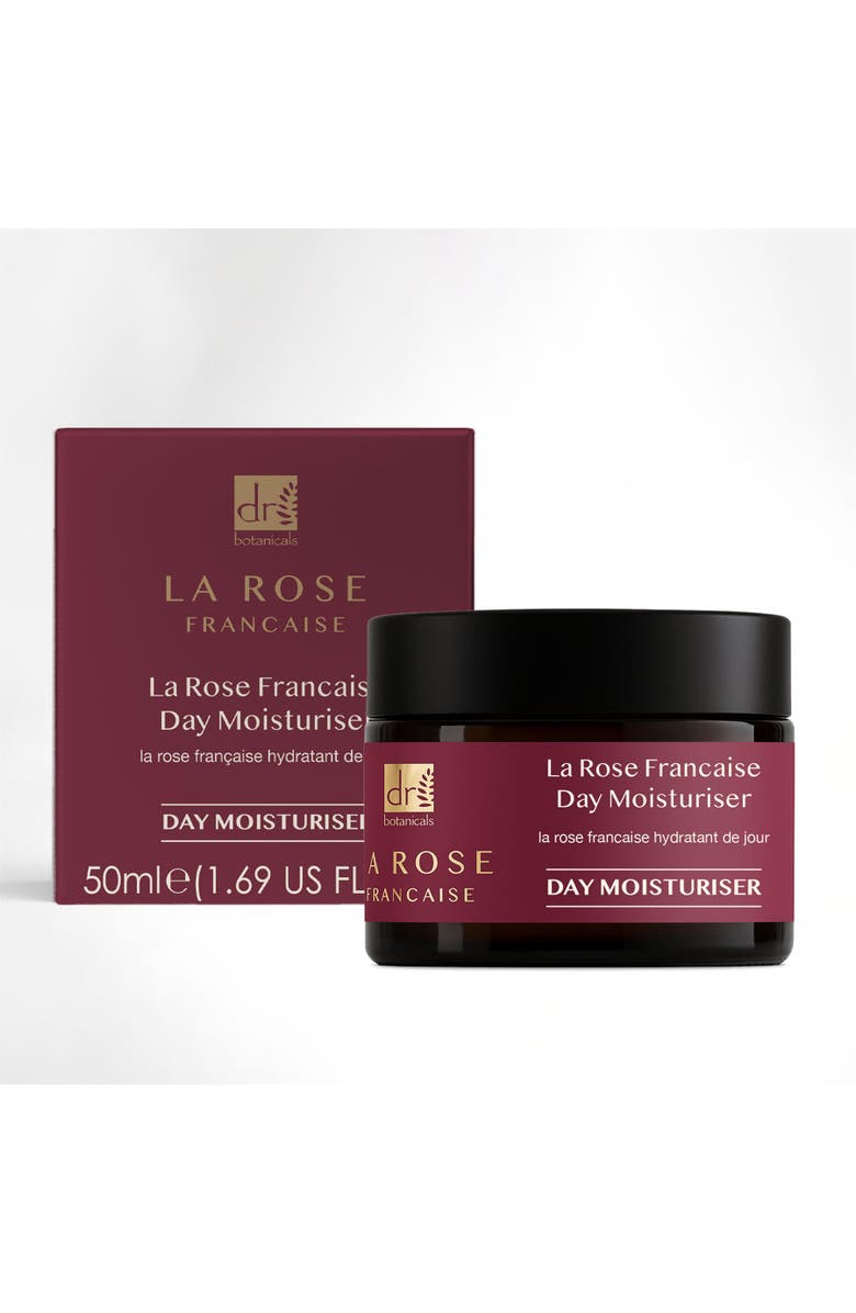 DR BOTANICALS La Rose Française Day Moisturiser 50ml for Anti-Aging, Brightening, Alternate, color, White