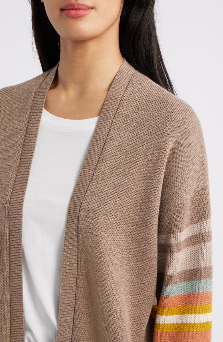 Pendleton Sierra Springs Stripe Detail Cotton Cardigan, Alternate, color,