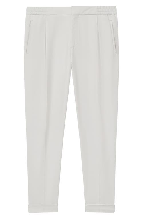 Reiss Brighton Pleated Recycled Polyester Blend Pants In White
