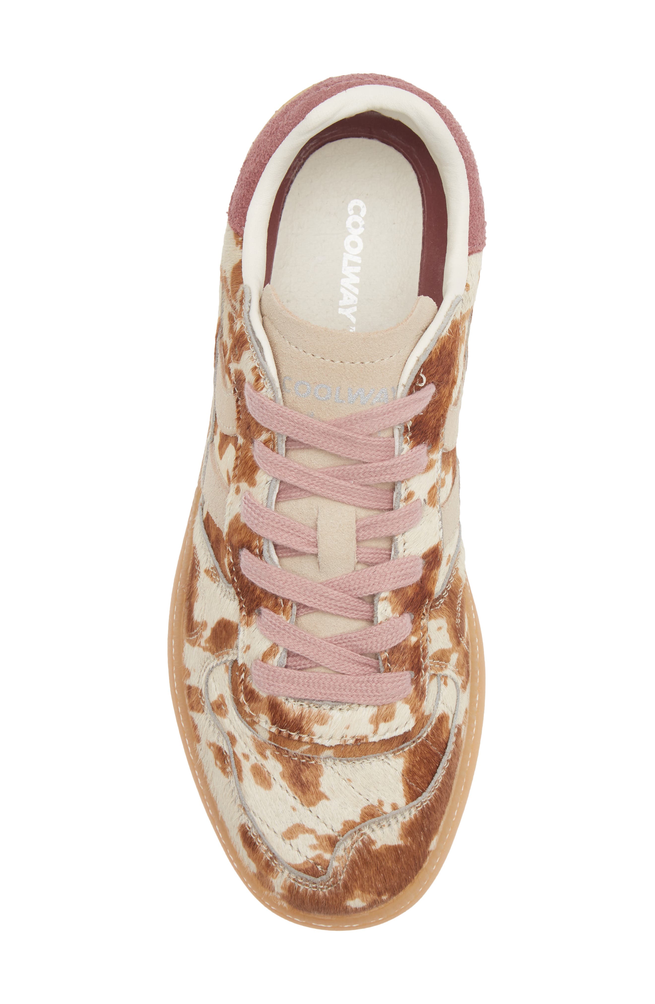 COOLWAY Goal Genuine Calf Hair Sneaker, Alternate, color, Cow