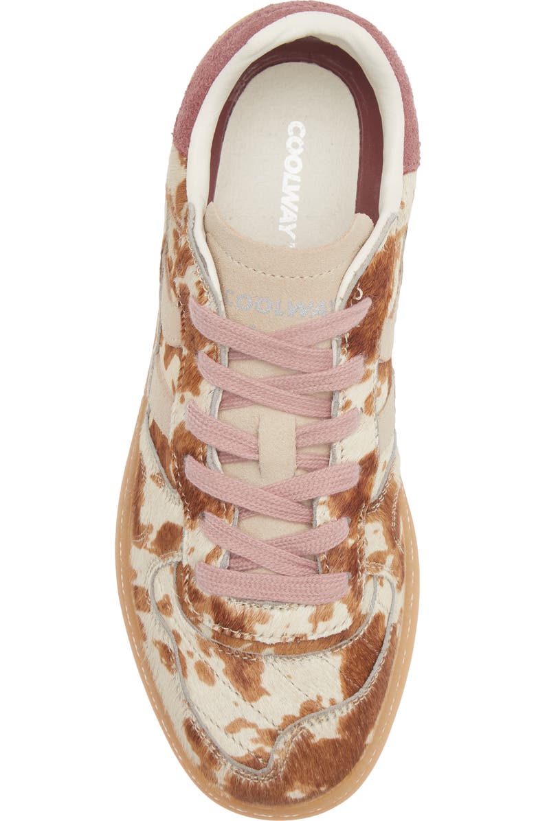 COOLWAY Goal Genuine Calf Hair Sneaker, Alternate, color, Cow