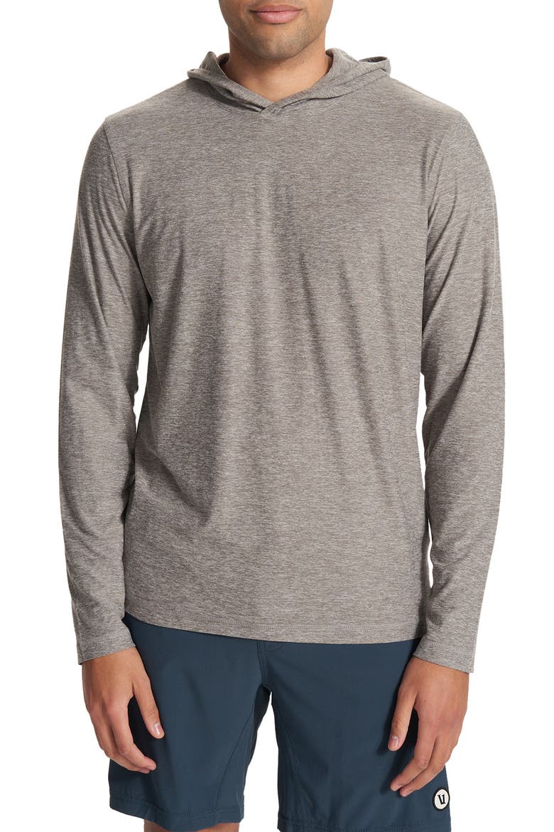 Strato Tech Hoodie, Main, color, HEATHER GREY