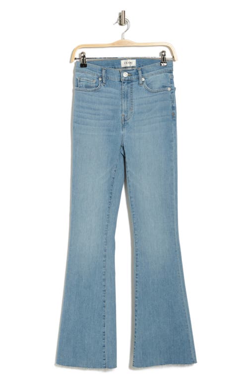 FRAME FRAME LE EASY HIGH WAIST RAW HEM FLARE JEANS 