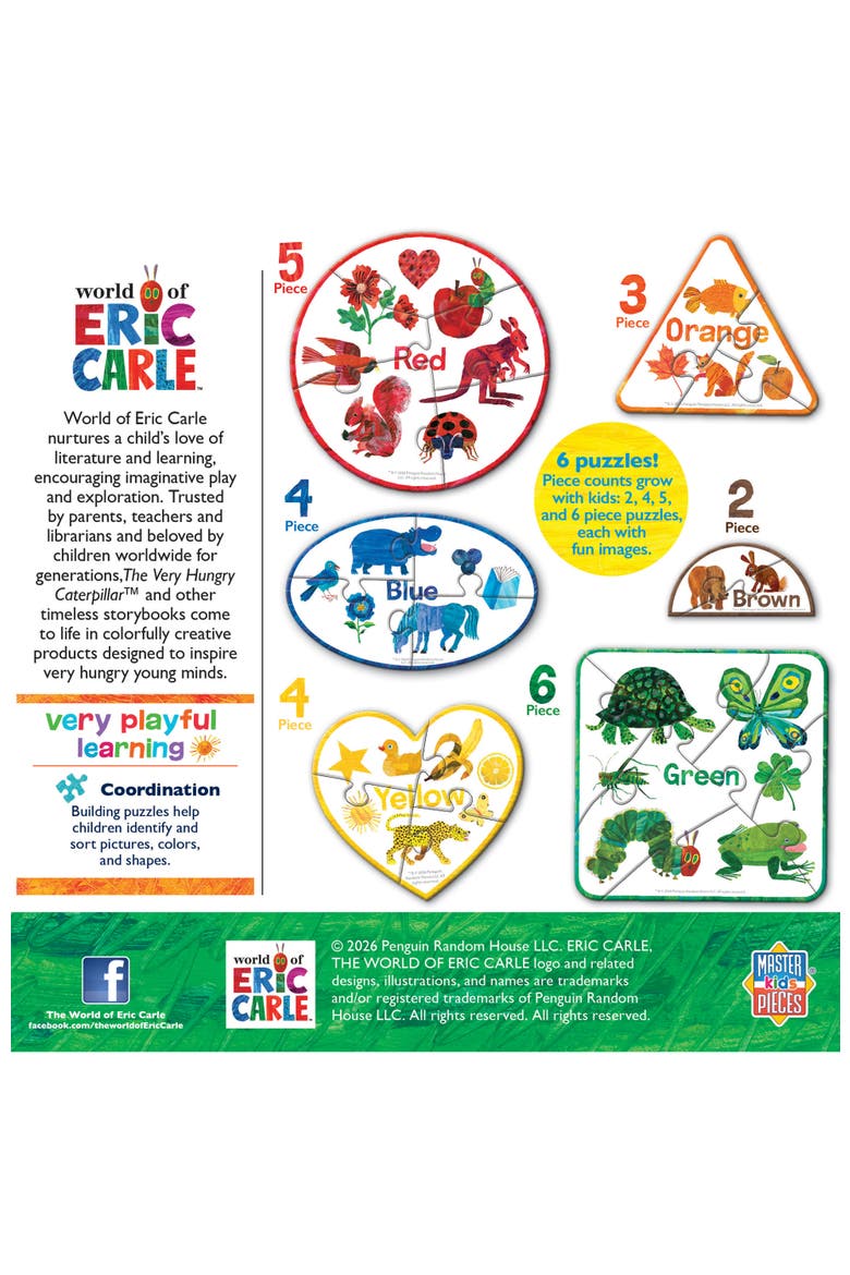 Eric Carle - Colors 6-Pack Mini Puzzles, Alternate, color, Multicolor