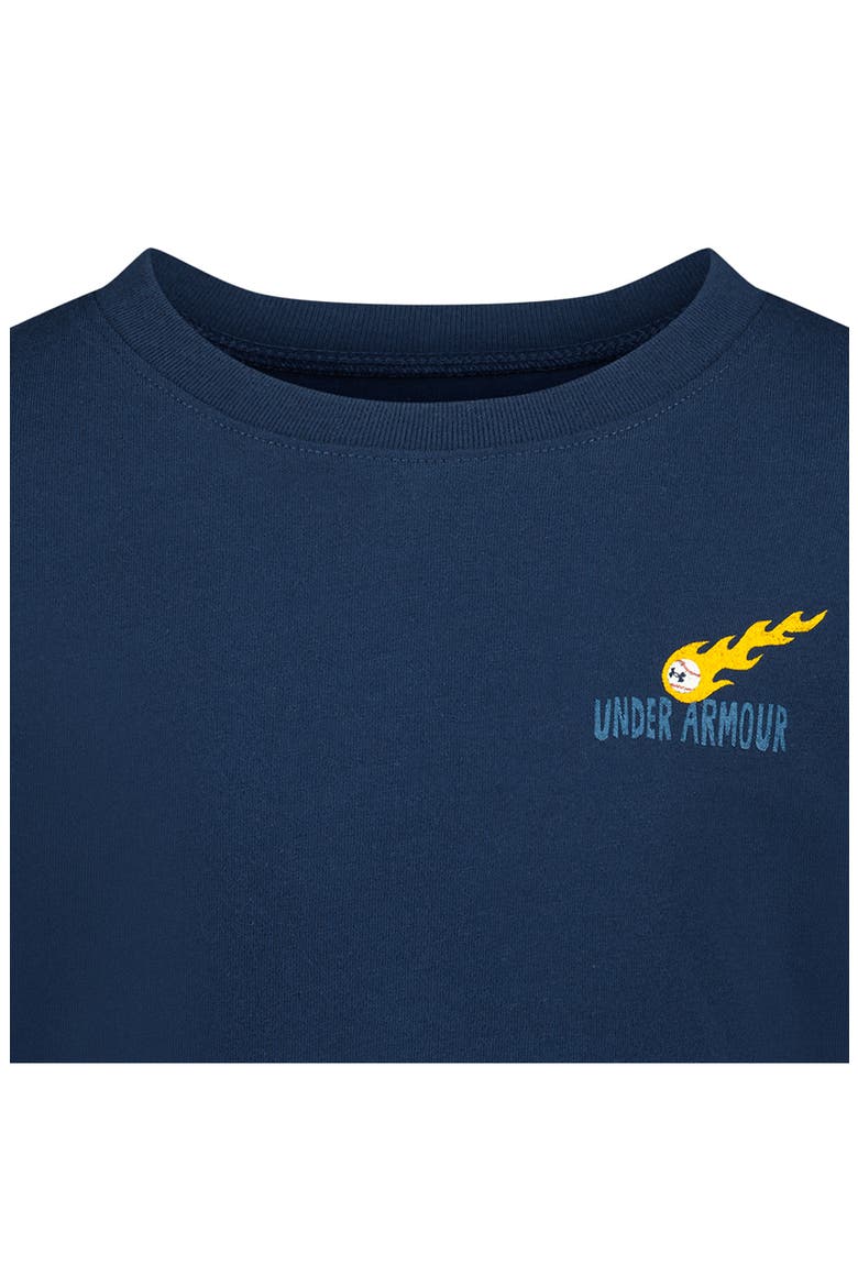 Kids' Fastball Graphic Long Sleeve Performance Top, Alternate, color, BLACKOUT NAVY