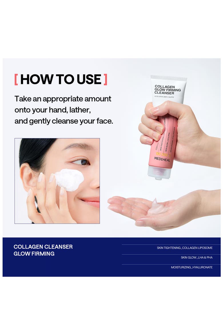 Collagen Glow Firming Cleanser, Alternate, color, PINK
