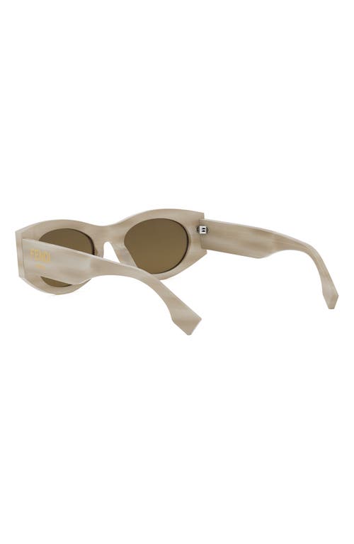 Fendi ' Roma 52mm Oval Sunglasses