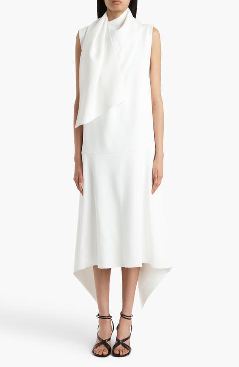 Loell Asymmetric Scarf Dress