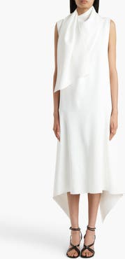Khaite Loell Asymmetric Scarf Dress