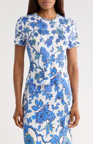 Diane von Furstenberg Floral Short Sleeve Top