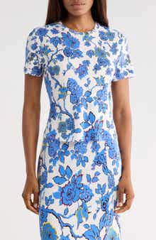 Diane von Furstenberg Floral Short Sleeve Top