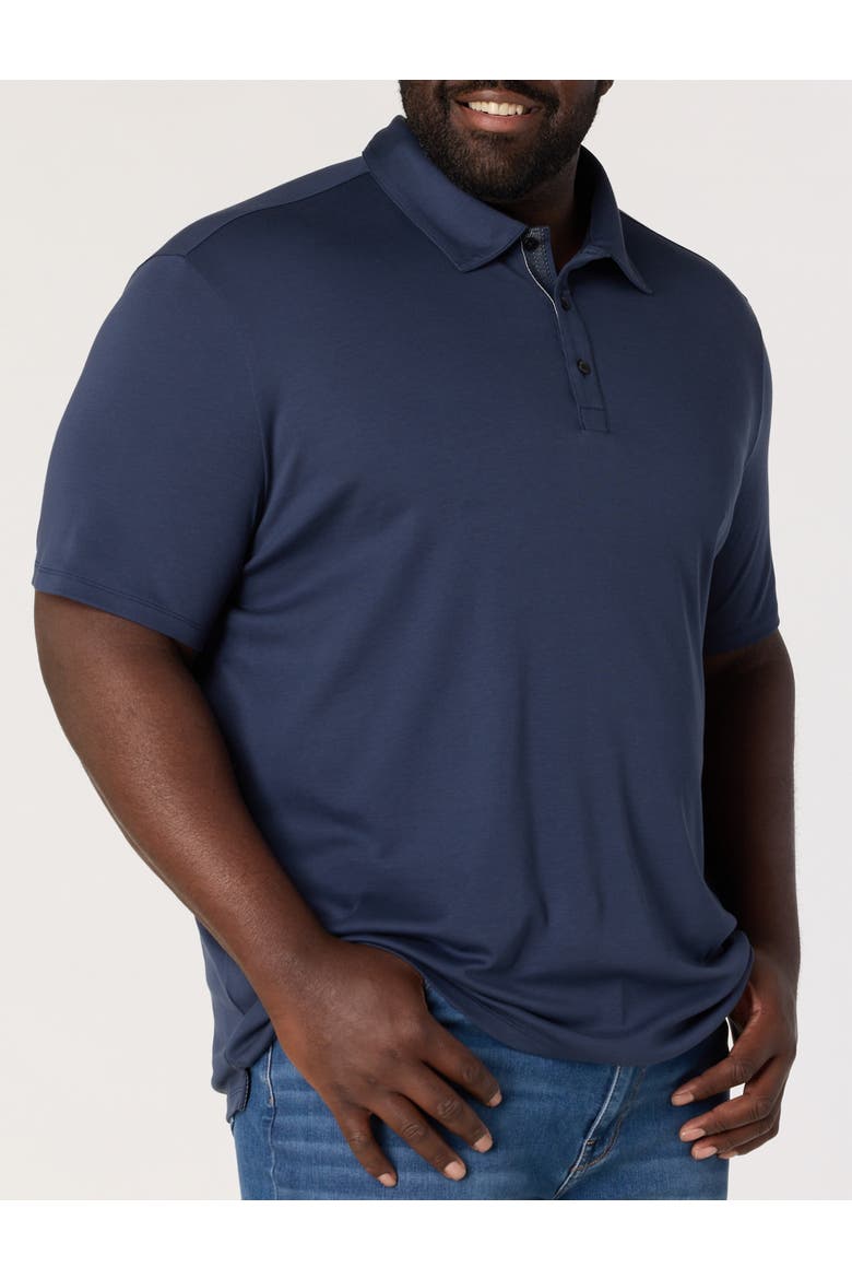 Big & Tall Georgia Polo Shirt, Main, color, BLUE