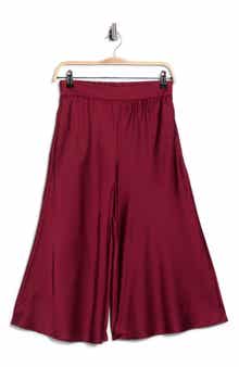 High Waist Satin Culottes