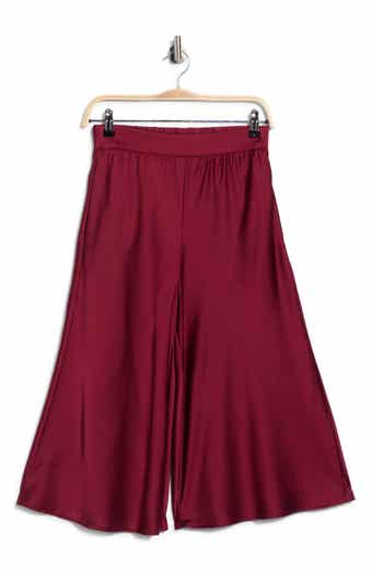 High Waist Satin Culottes