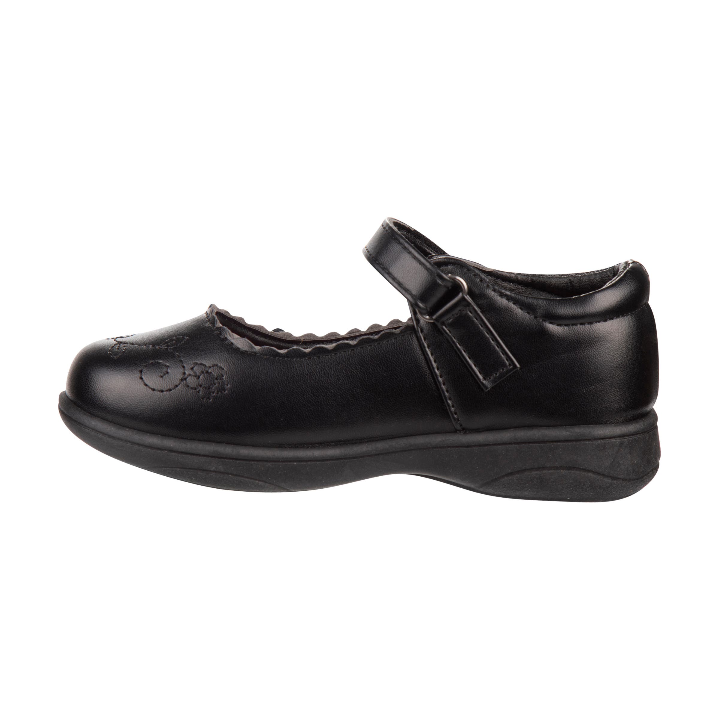 PETALIA Girls School Shoes., Alternate, color, Black