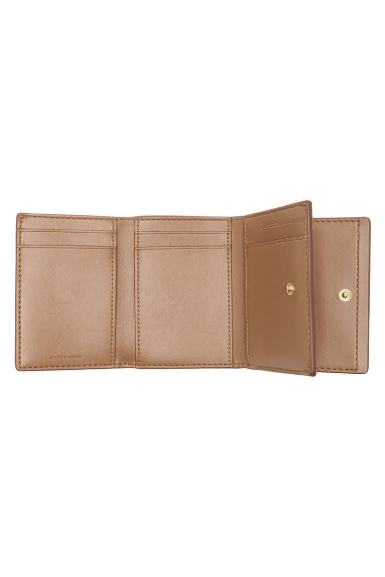 The Medium Leather Trifold Wallet, Alternate, color, ARGAN OIL
