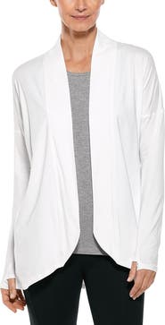 Coolibar Women's LumaLeo Long Sleeve Sun Wrap with Back Slit, UPF 50+ Sun Protection