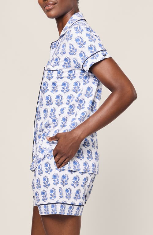PETITE PLUME PETITE PLUME PRINT PIMA COTTON SHORT PAJAMAS