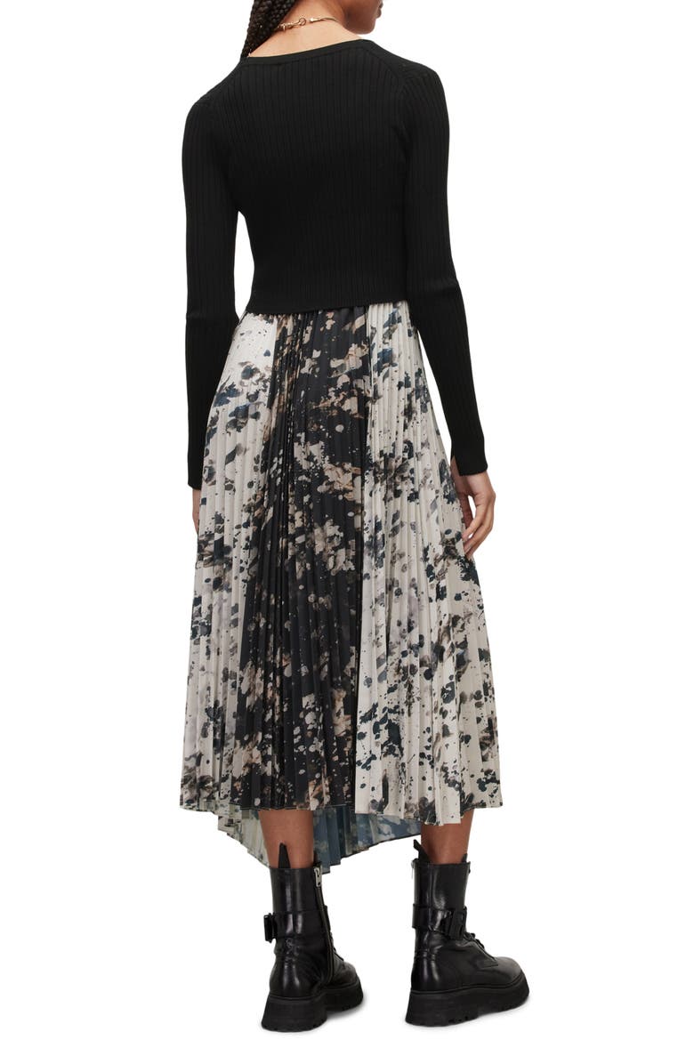 AllSaints Leowa Gia Long Sleeve Sweater Dress, Alternate, color,