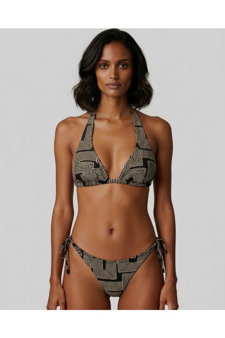 Inter Twine Womens Bikini Top, Main, color, Inter Twine Black