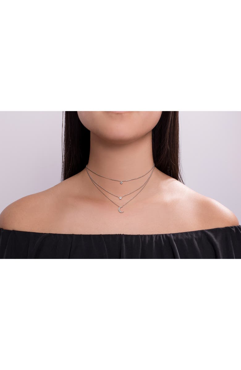 Lesa Michele Celestial Station Triple Layer Necklace, Alternate, color, 