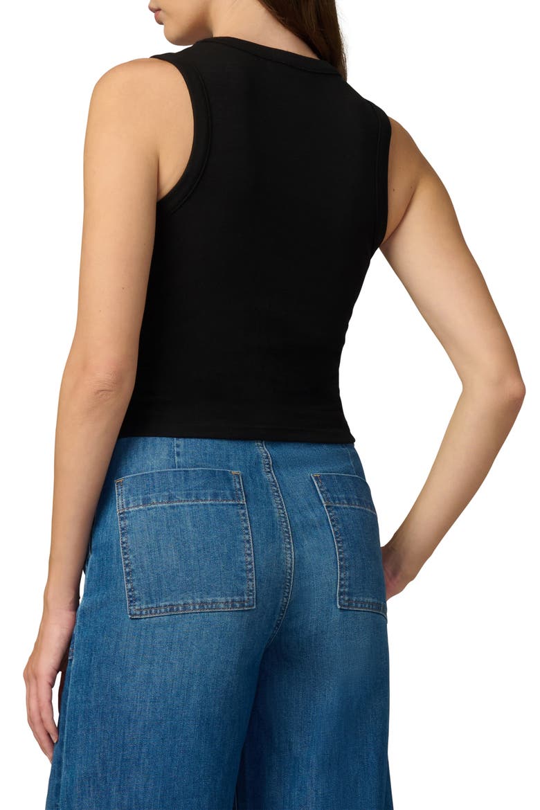The U-Neck Tank Top, Alternate, color, BLACK