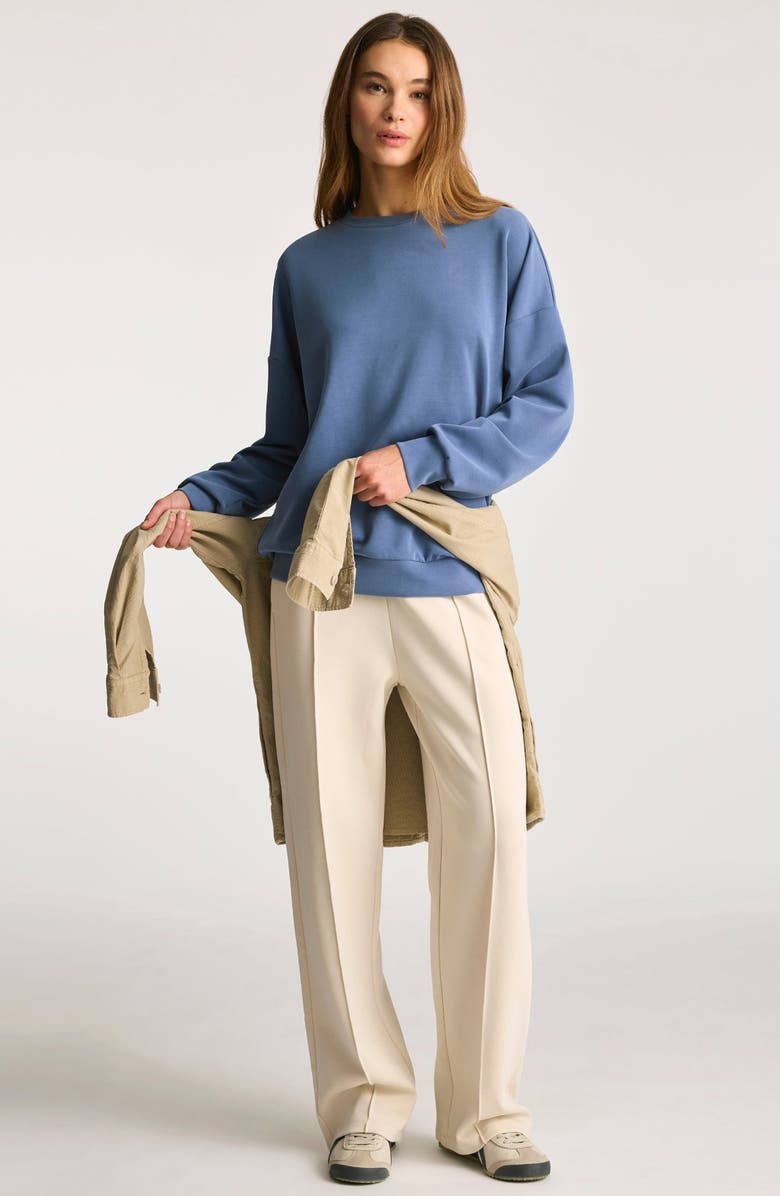 Mavi Jeans Bijou Oversize Sweatshirt, Alternate, color, Bijou Blue
