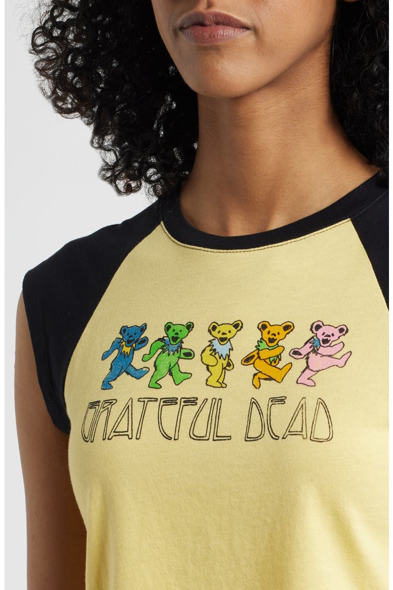 Grateful Dead Graphic Raglan T-Shirt, Alternate, color, POPPY YELLOW / BLACK