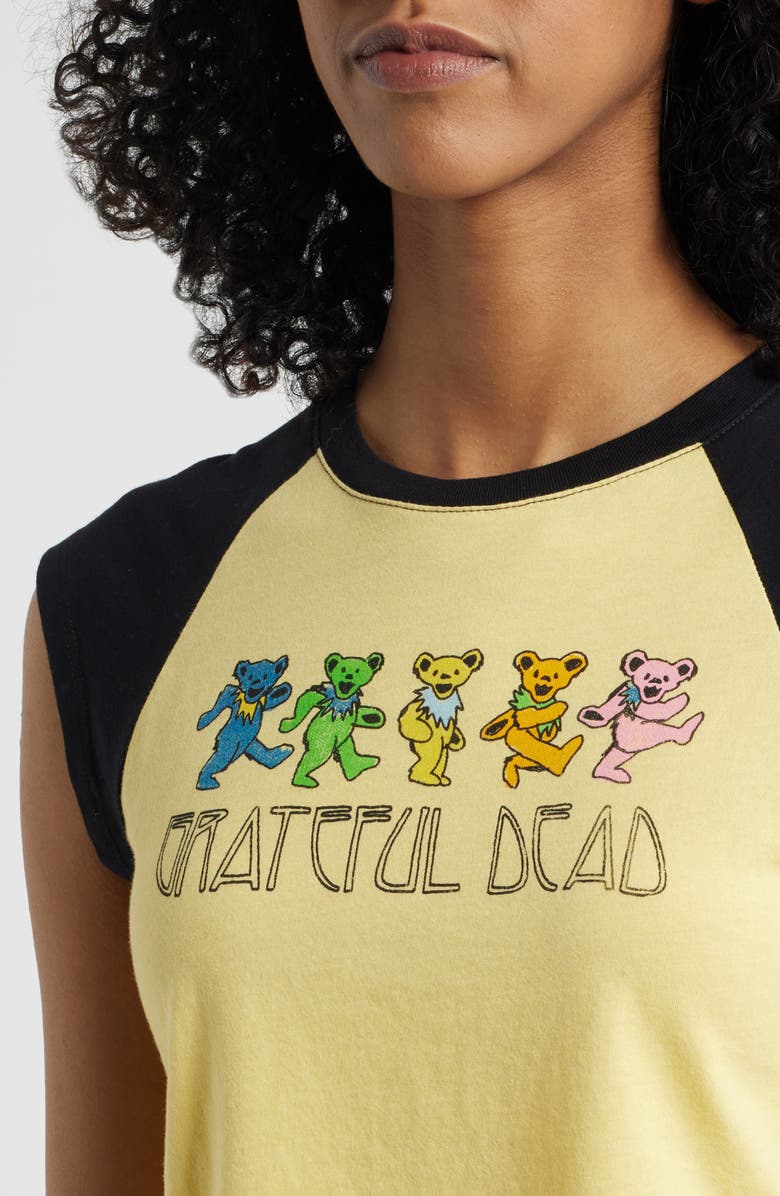 Daydreamer Grateful Dead Graphic Raglan T-Shirt, Alternate, color, Poppy Yellow / Black