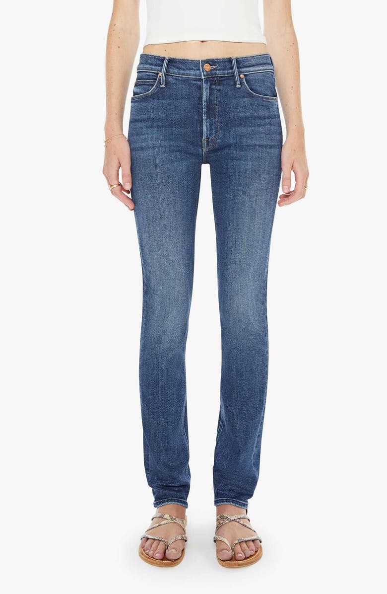 MOTHER The Mid Rise Dazzler Skimp Straight Leg Jeans, Main, color, One Last Shot