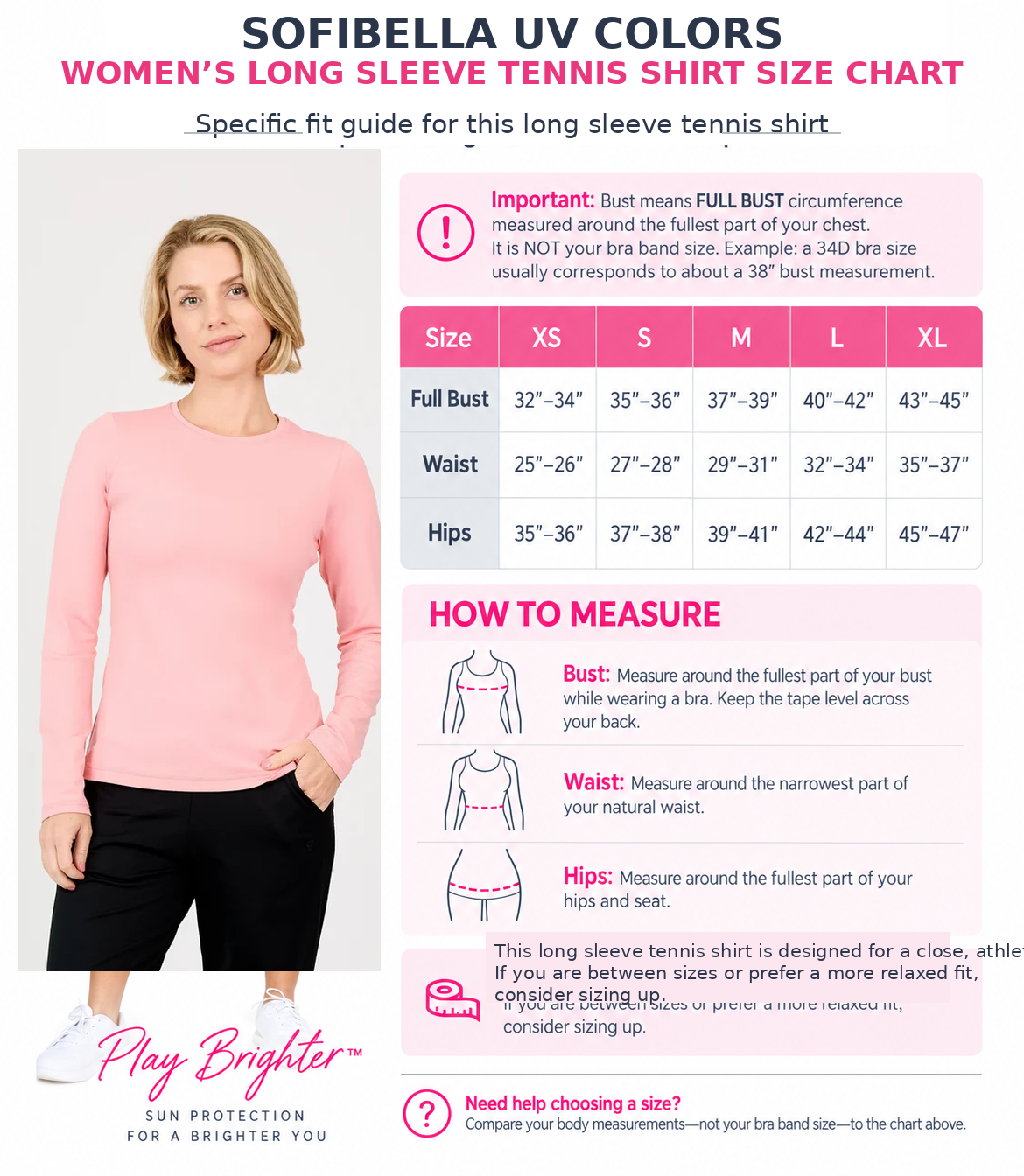 Sofibella UV Colors Womens Long Sleeve Tennis Shirt (Women) | Nordstrom