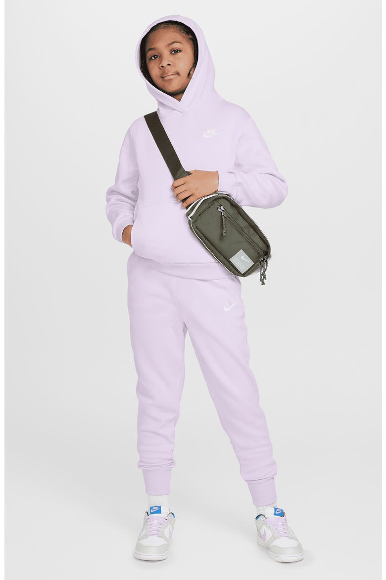 Kids' Club Fleece Hoodie, Alternate, color, DOLL/ WHITE
