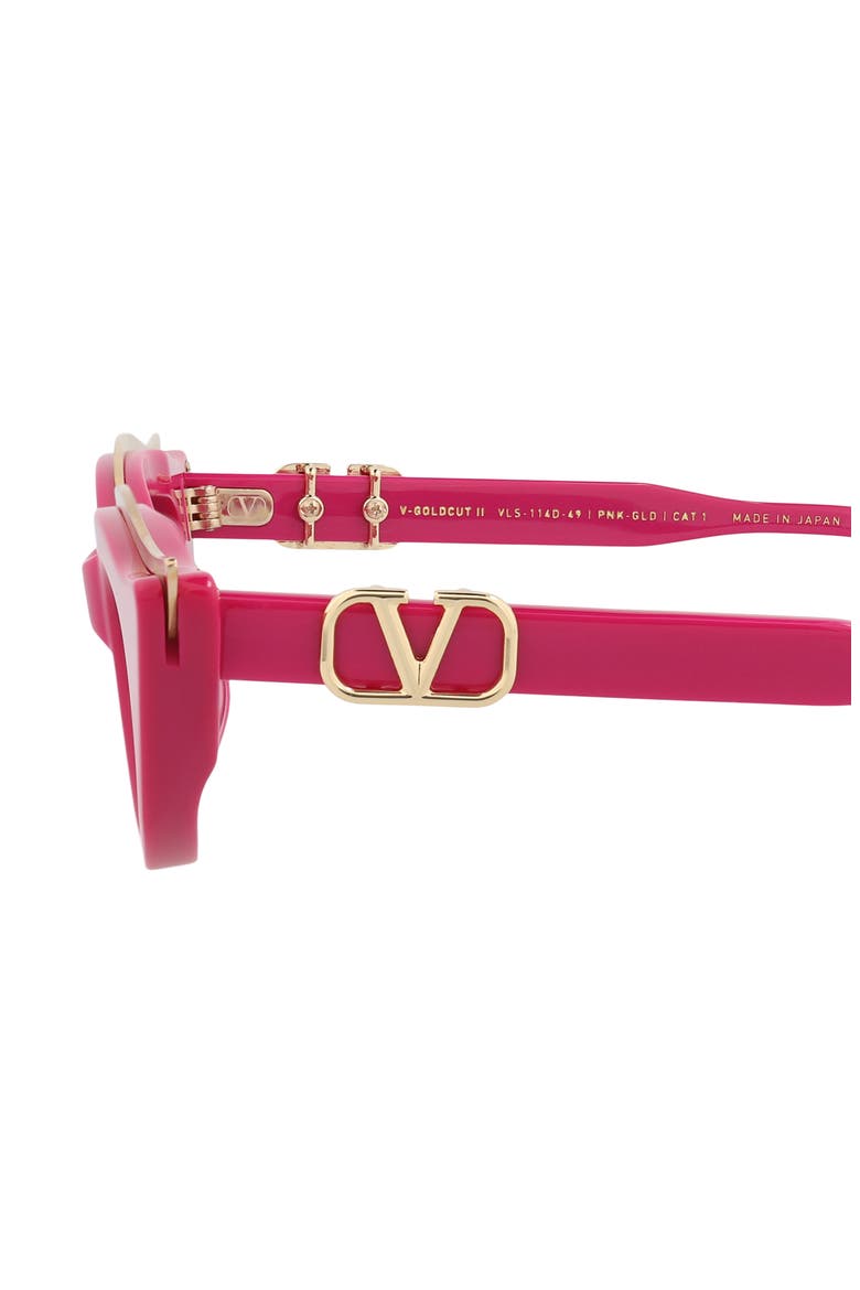 49mm Cat Eye Sunglasses, Alternate, color, PINK PINK PINK