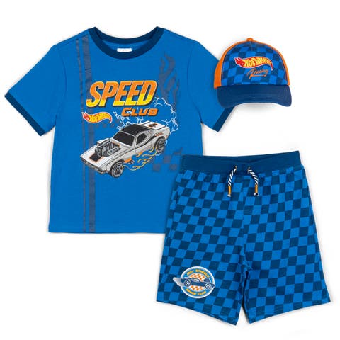 T-Shirt Shorts & Hat Set (Toddler, Little Kid & Big Kid)