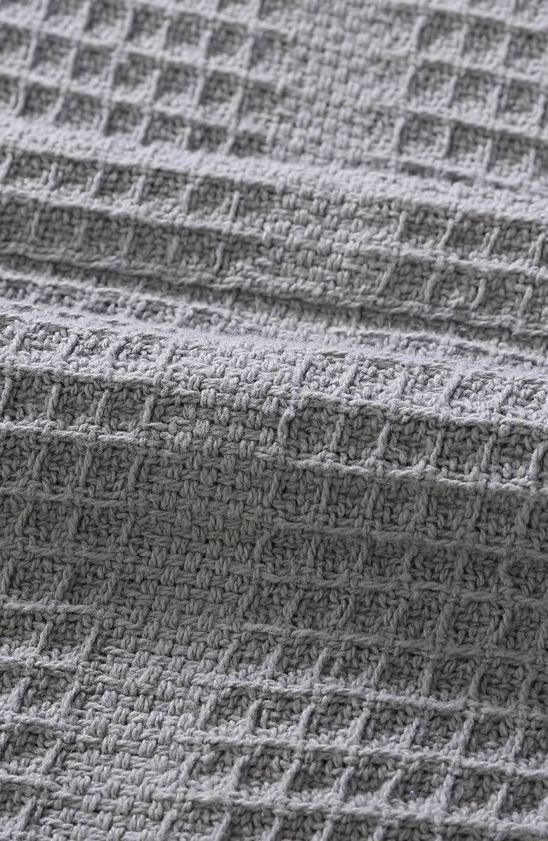 Kenneth Cole New York Essentials Waffle Stitch Blanket, Alternate, color, Grey