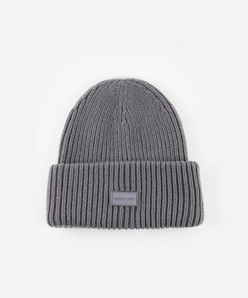 Gigi Pip Gigi Merino Wool Chunky Ribbed Beanie In Grey