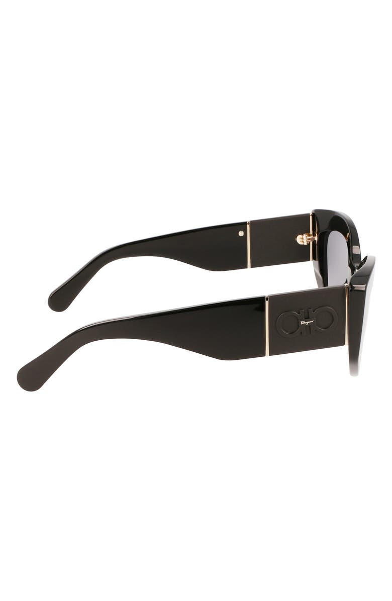 FERRAGAMO 53mm Gancini Butterfly Sunglasses, Alternate, color,