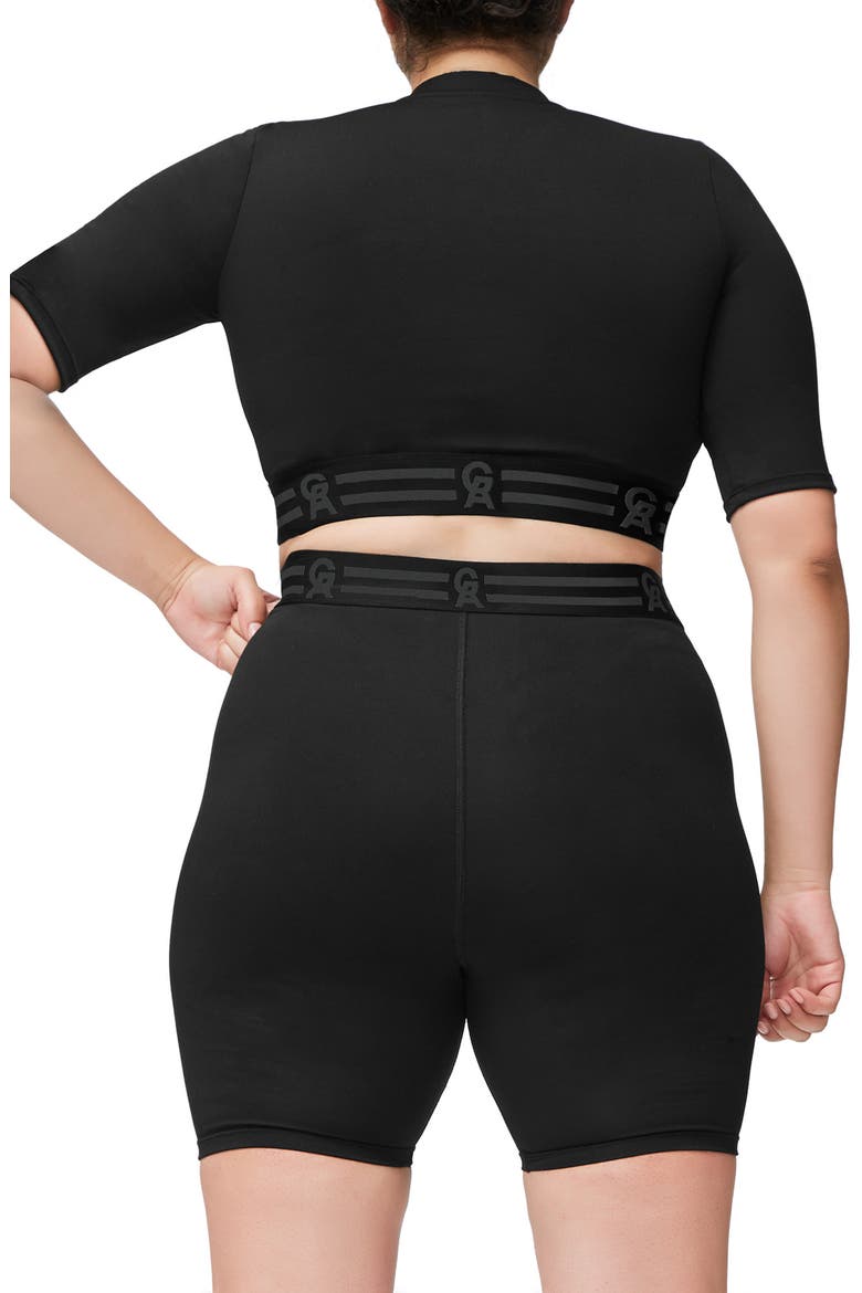 Icon Crop Top, Alternate, color, BLACK001